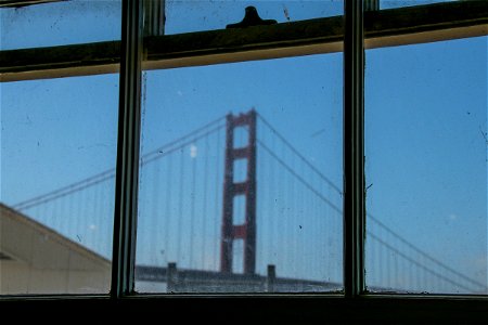 Golden Gate Bridge Through Window Panes