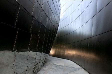 Passageway With Reflective Tiled Walls