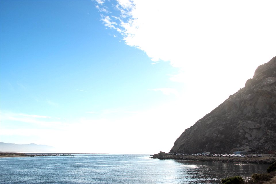 Water And Coast Near Morro Bay Rock photo