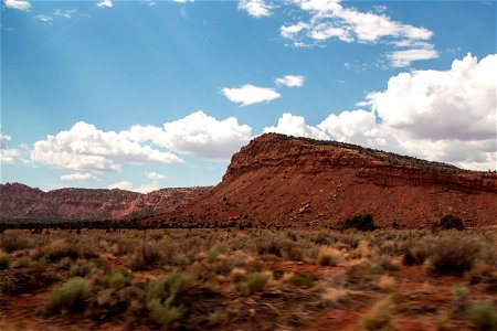 Mountain Cliff In Desert photo