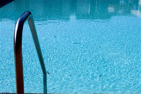 Handrail In Swimming Pool photo