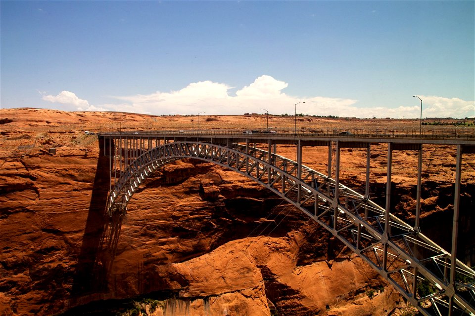 Light Traffic On Steel Canyon Bridge