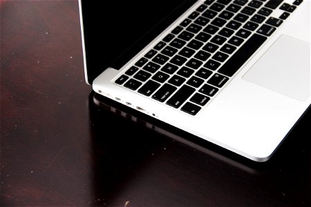 Keyboard Of Laptop On Dark Surface photo