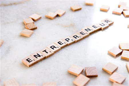 Word Entrepreneur In Scrabble Tiles photo