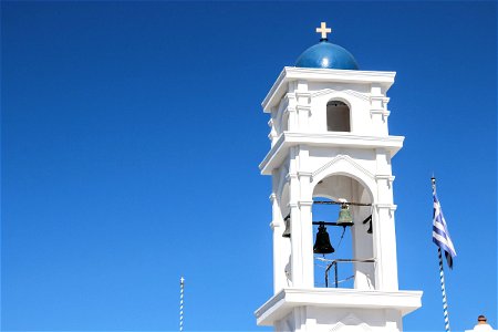 Bell Tower Of Anastasi Church In Greece photo