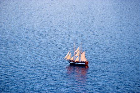 Sailing Ship On Water photo