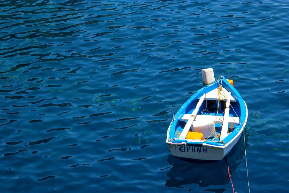 Empty Boat In Water photo