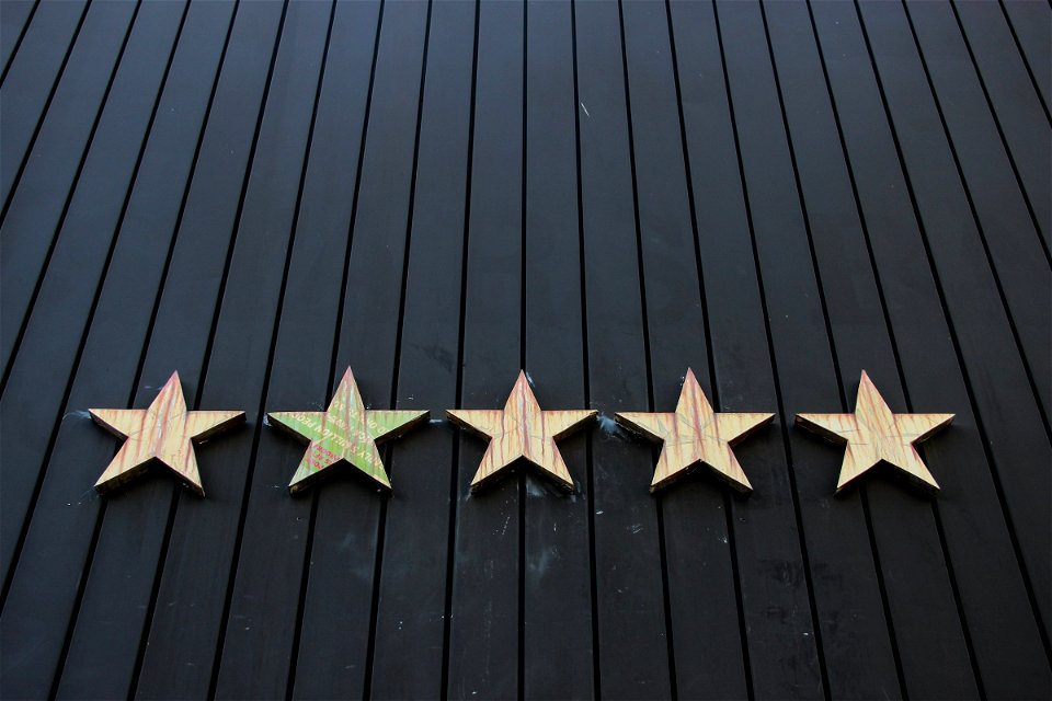 Rusty Stars On Wall