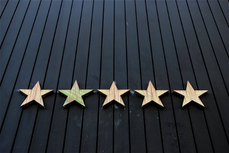Rusty Stars On Wall