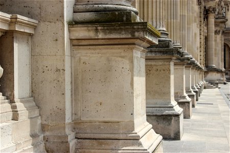 Bases Of Columns Of Old Building photo