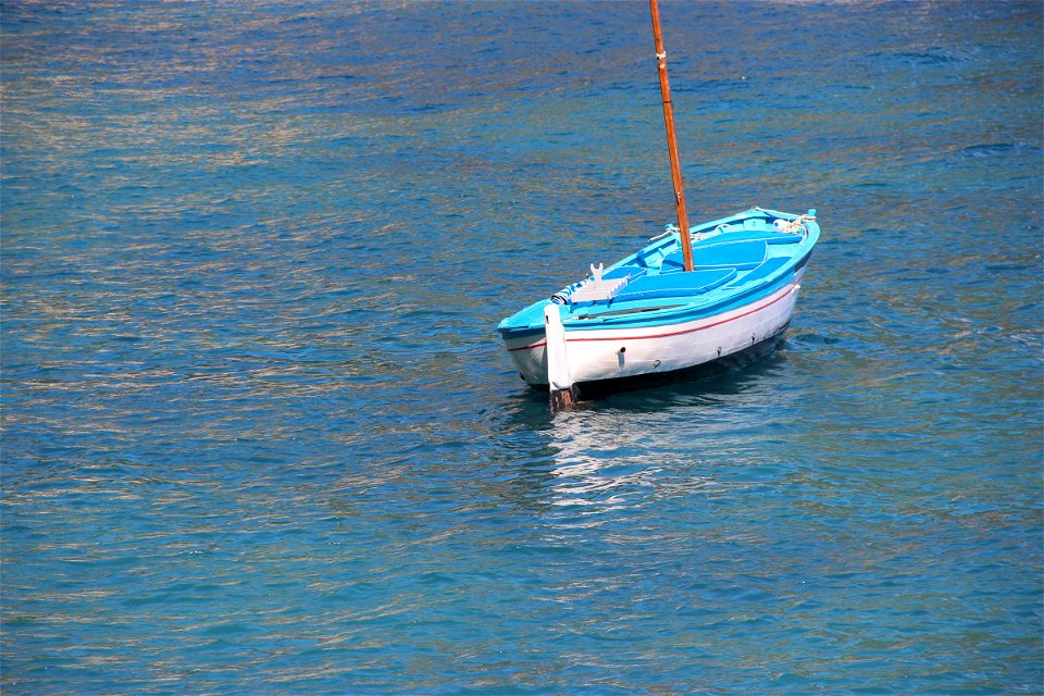 Empty Boat In Water photo