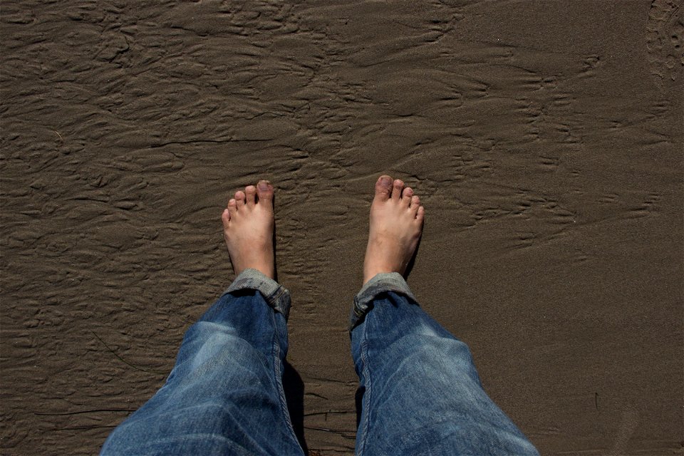 Bare Feet On Sand