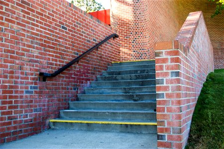 Steps With Brick Wall photo