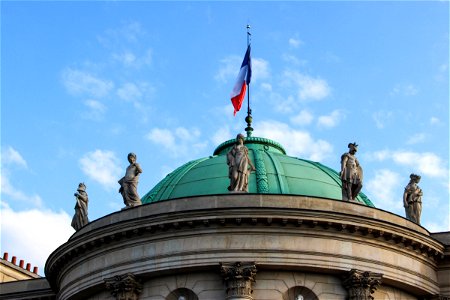 French Flag On Dome Roof