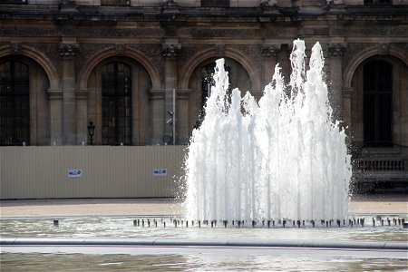 Water Fountain Jets Shooting Up photo