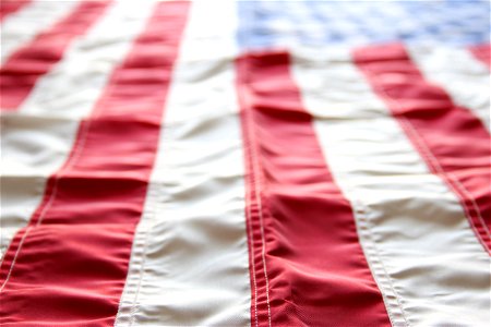 Close Up of American Flag Stripes