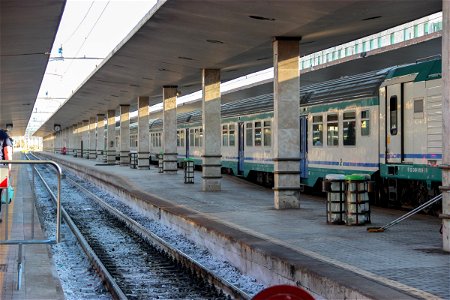 Train & Tracks at Station