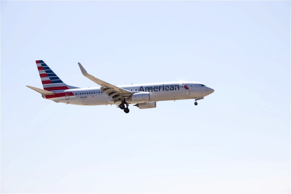 American Airlines Plane in Sky