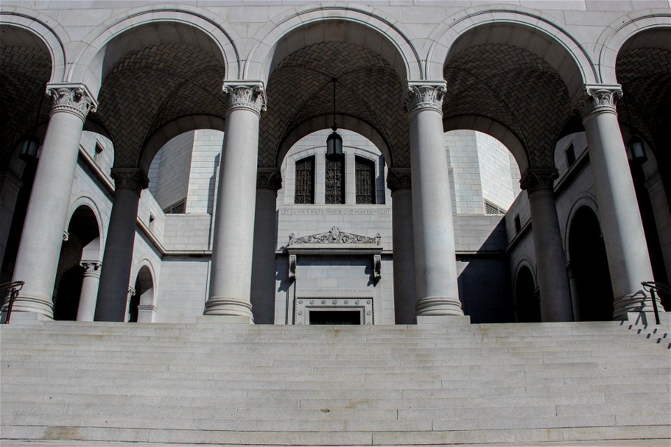 Columns and Steps on Government Building photo