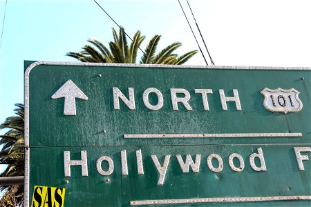Street Sign to Hollywood