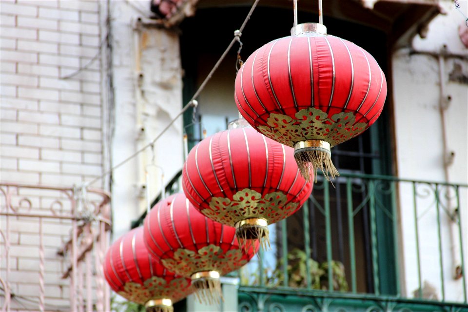 Hanging Chinese Lanterns