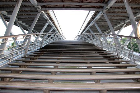 Stairs Up to Bridge photo
