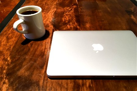 Coffee Cup & Macbook Laptop