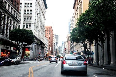 Cars on City Street photo