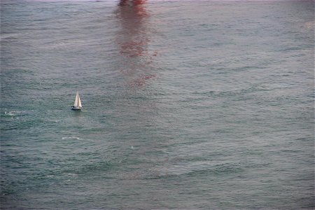 Sail Boat in the Ocean photo