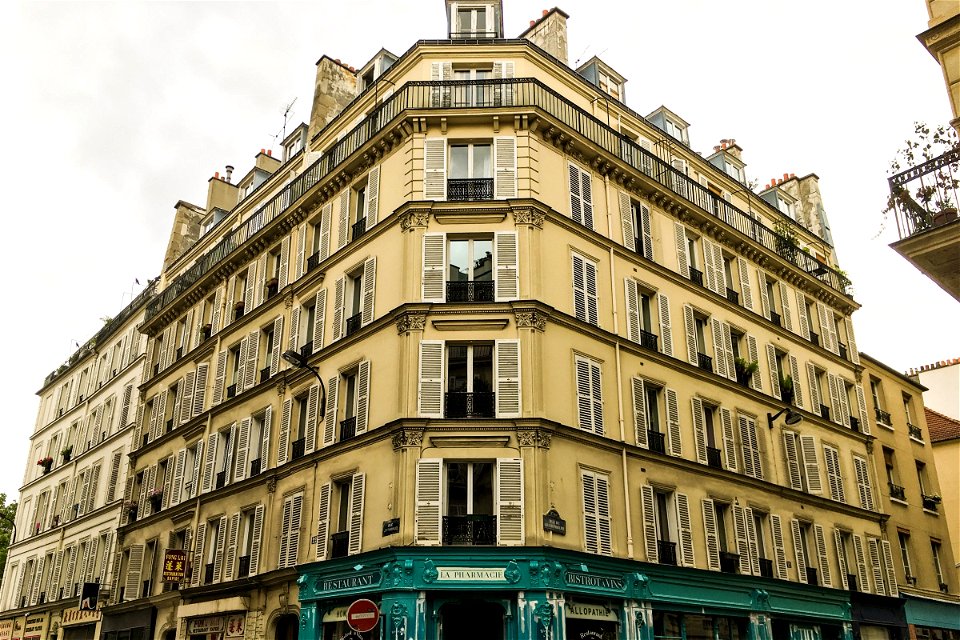Corner of French Apartment Building photo