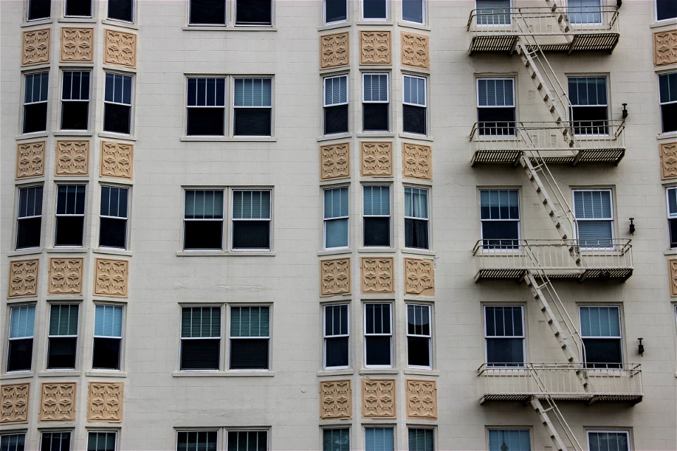 Windows & Fire Escapes on Apartment Building