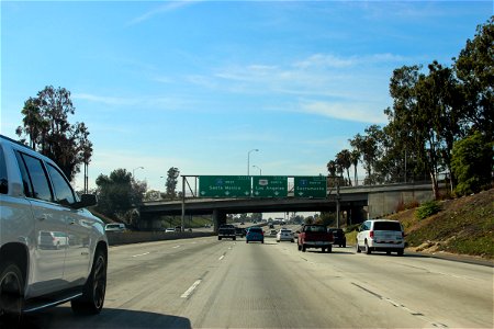 Cars on Freeway to Los Angeles