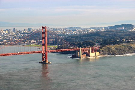 Golden Gate Bridge Going into San Francisco photo