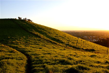 Green Hill At Sunrise photo