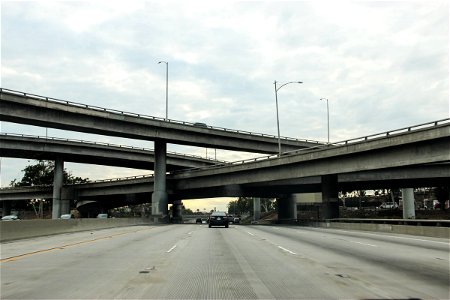 Freeway Crossing Under Bridges