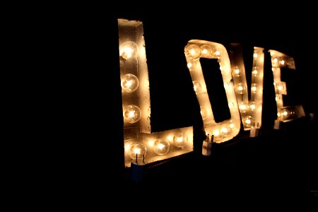 LOVE in Marquee Lights