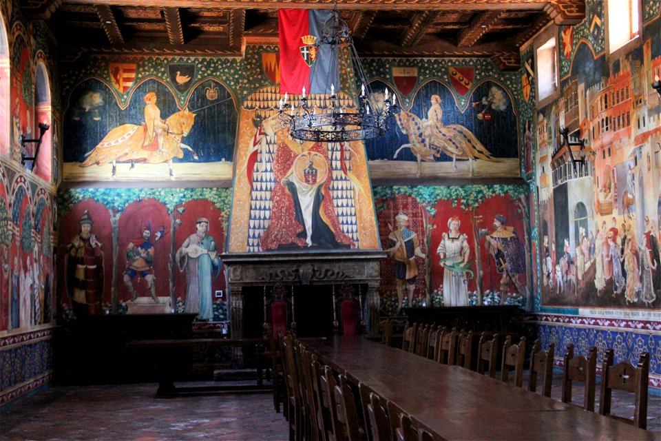 Table in Medieval Banquet Hall photo