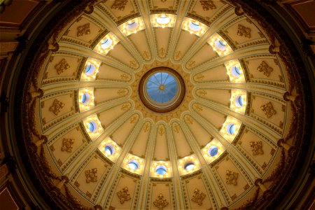 Fancy Pattern on Dome Ceiling photo