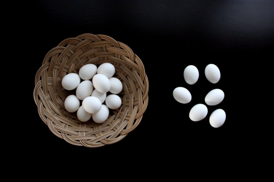 Eggs In and Out of Basket