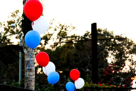 Red, White & Blue Balloons