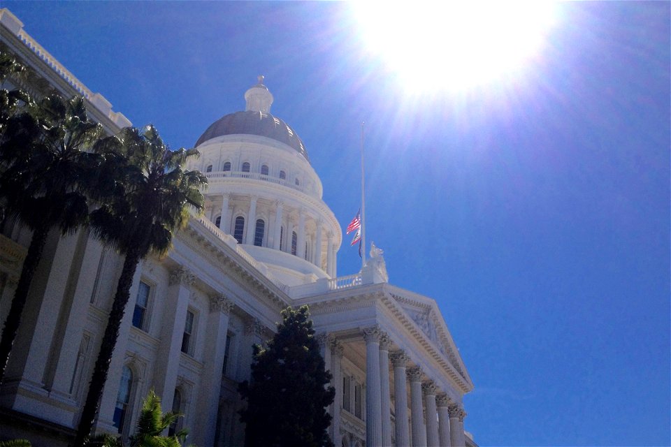 Sun Over State Capital Government Building photo