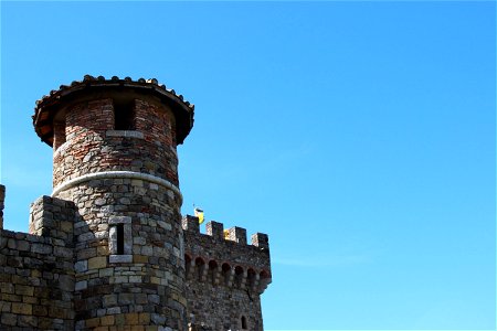 Stone Castle Tower on Clear Sky photo