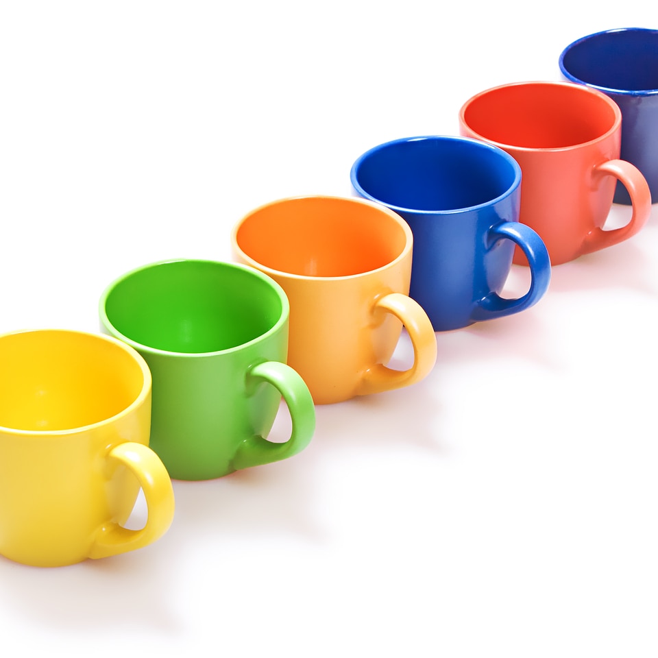 Color cups photo