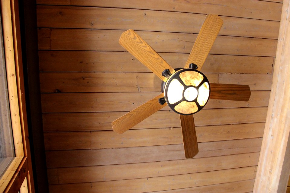 Wooden Ceiling Fan photo