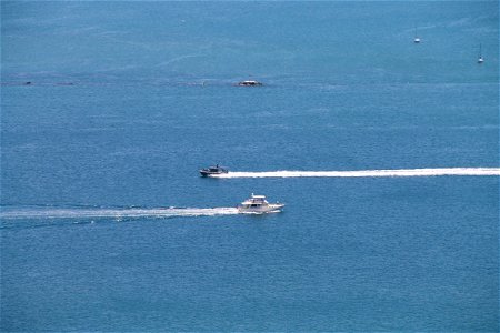 2 Boats Going Past Each Other photo