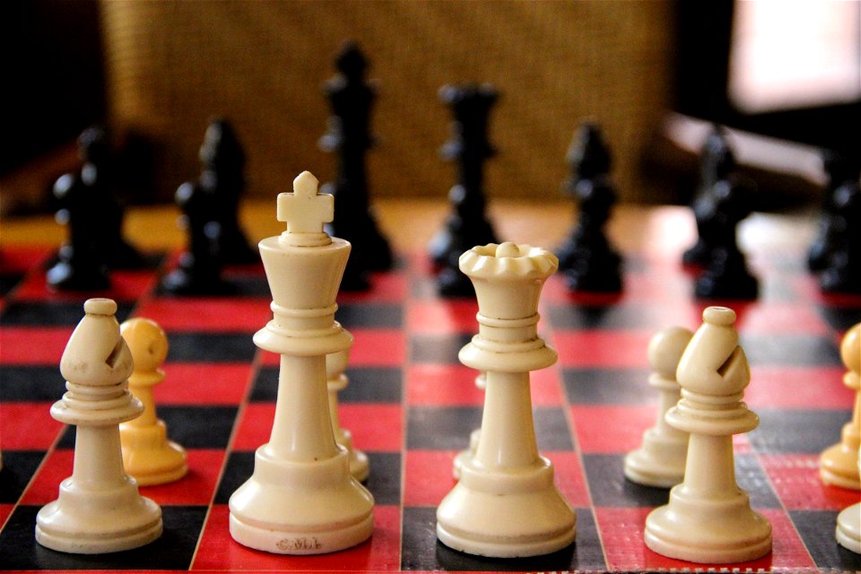 Close Up of Chess Board