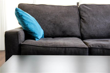 Grey Empty Couch photo