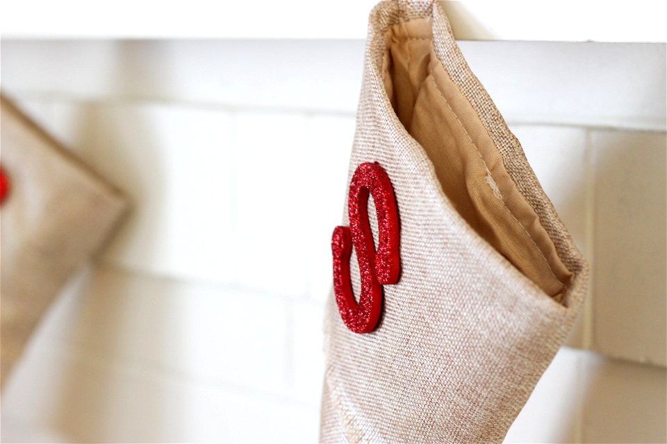 Hanging Stocking with Red S