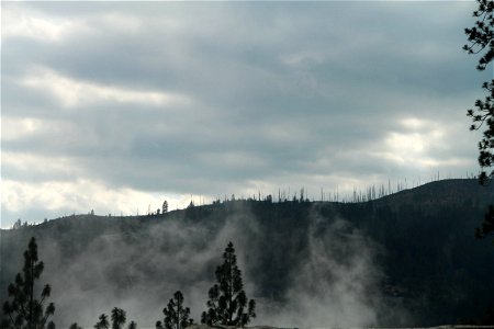 Fog Rising in Front of Barren Mountain photo