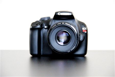 Front of Canon DSLR Camera